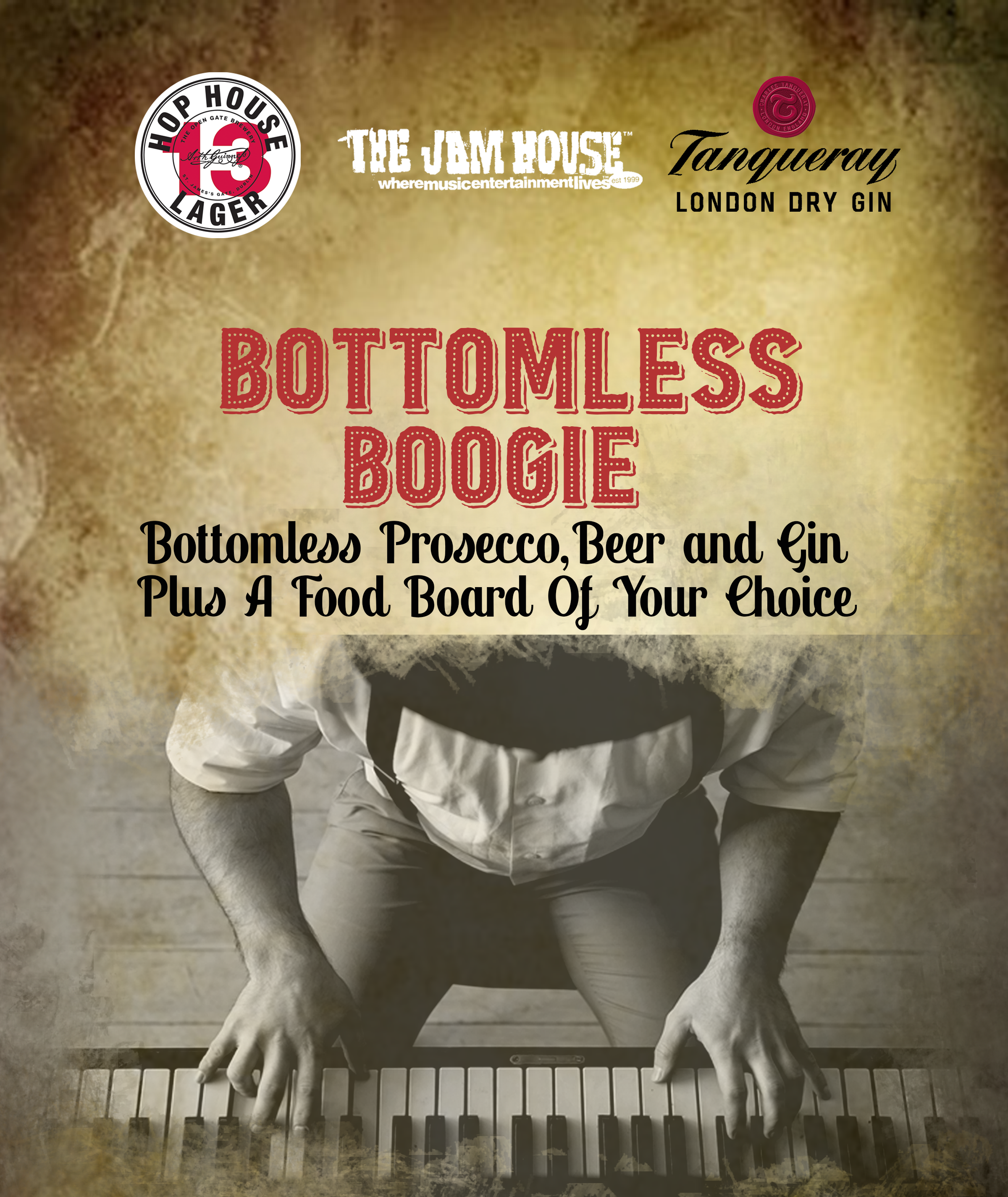 Bottomless Boogie. 5pm - 7pm